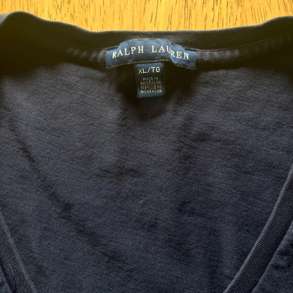 Polo Ralph Lauren Sport Dark Blue Red Logo Woman’s Shirt Size XL - Picture 2 of 6